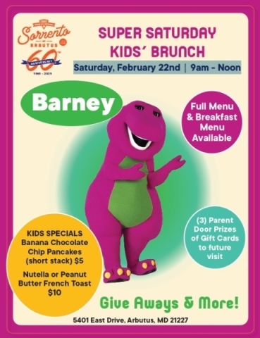 SUPER SATURDAY KIDS’ BRUNCH