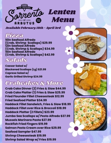 Lenten Menu