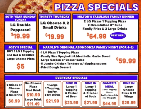 Pizza Specials 